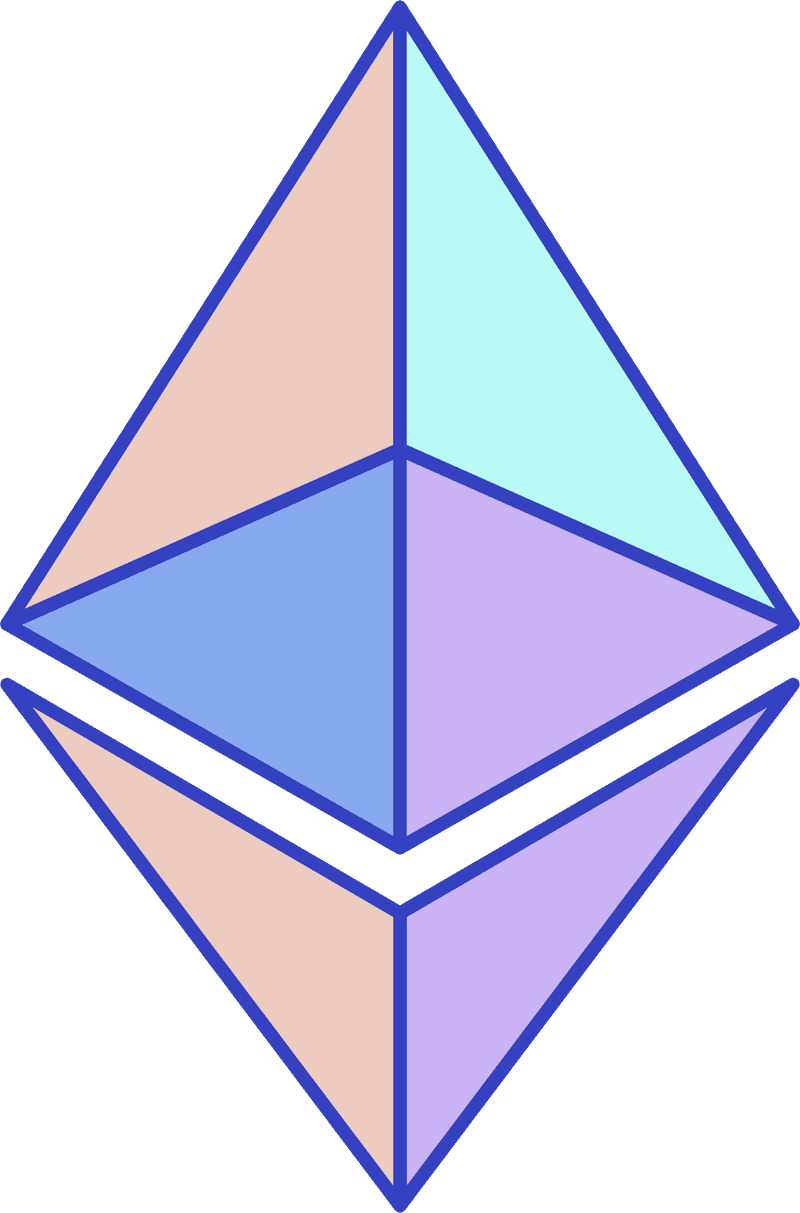 ETH diamond (color filled)