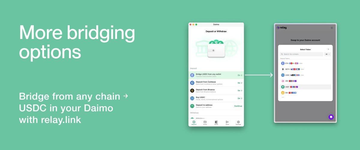 Screenshot 1 of Daimo Pay showing the application interface