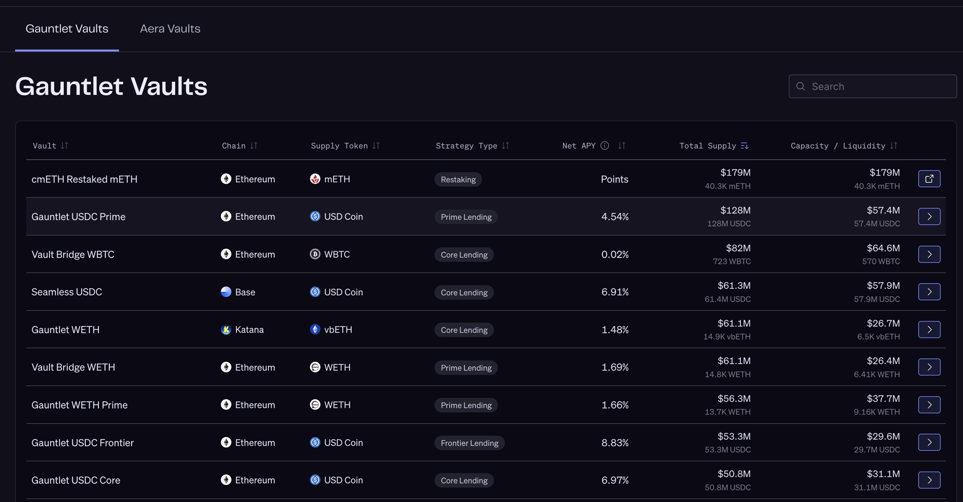 Screenshot 1 of The Gauntlet App showing the application interface