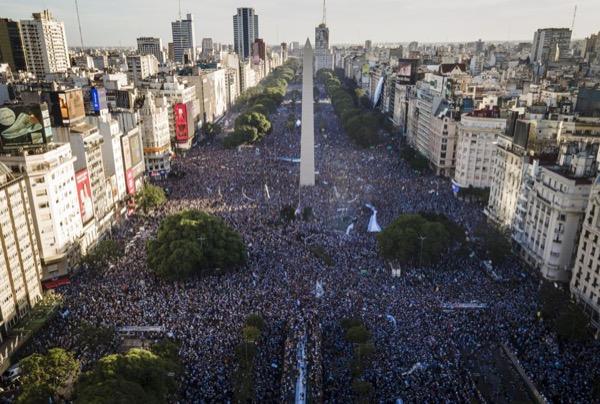 Aerial view of Buenos Aires from Devconnect coverage